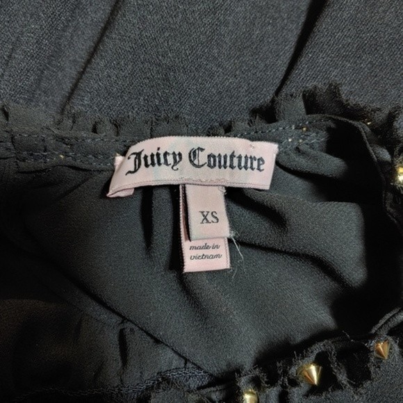 PULL IN 24HRS Juicy Couture Black Mesh Dress Studded Beauty Size XS - Picture 10 of 11